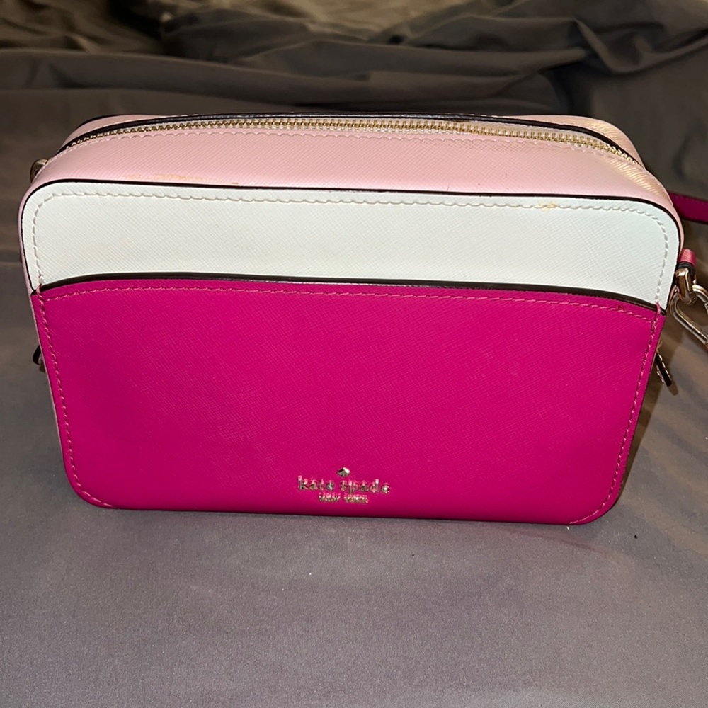 Kate Spade pink two toned crossbody purse